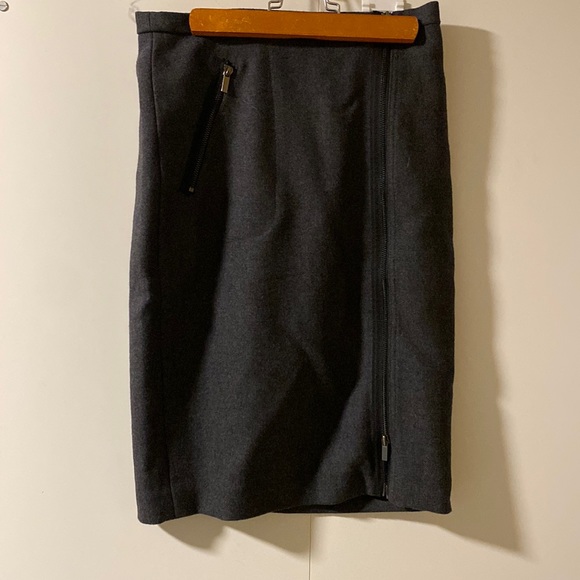 2/$30 j crew grey wool pencil skirt - Picture 1 of 1